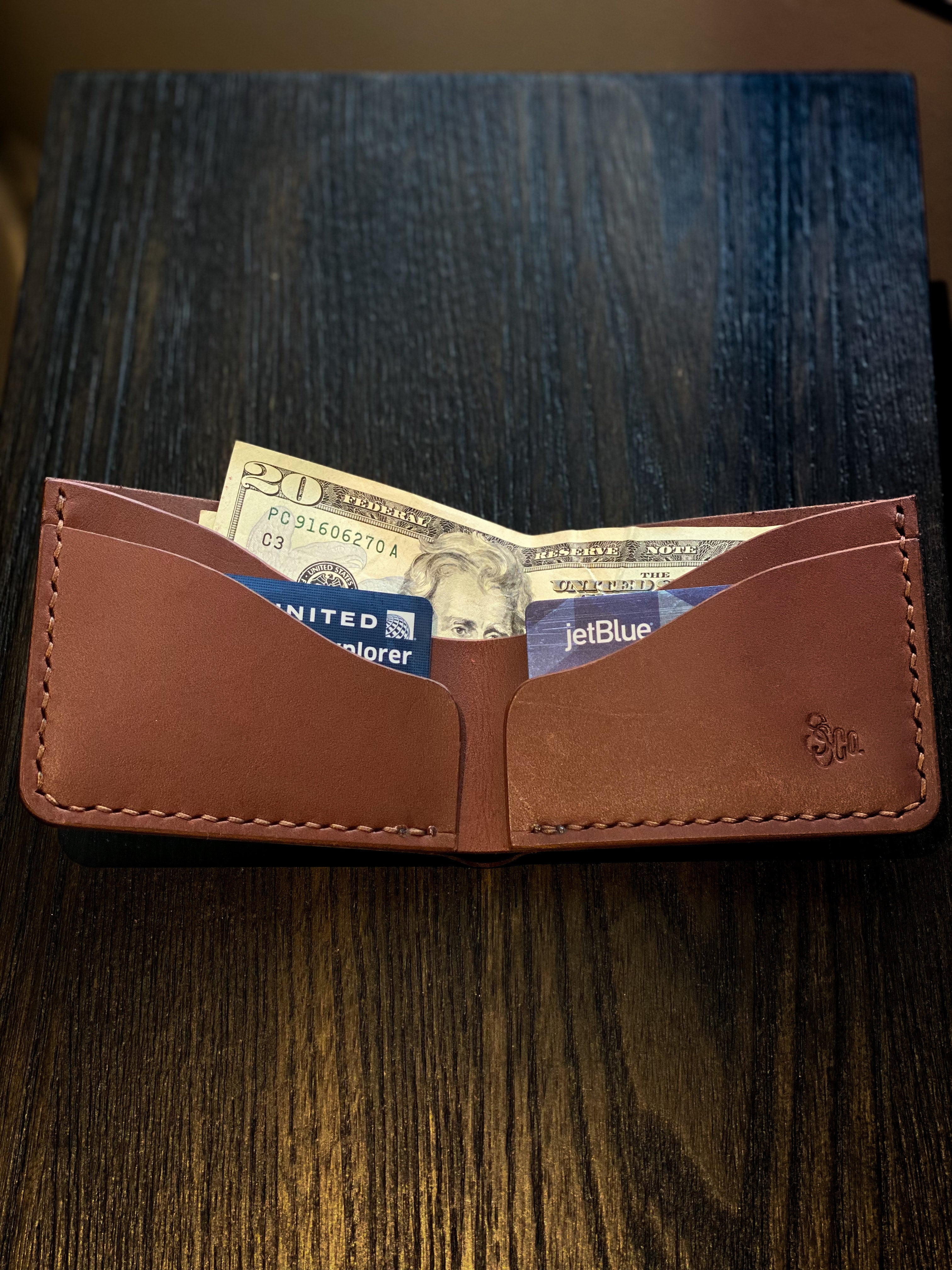 Handmade Leather Bi-Fold Wallet | Sophisticate Supply Co